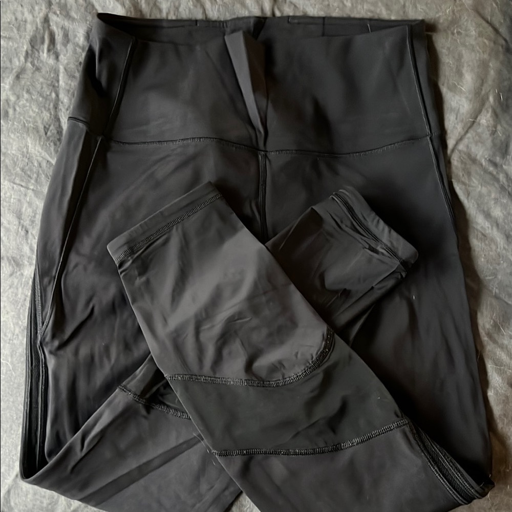 lululemon athletica Black Leggings with Wide Waistband and Full Length